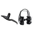 RIM BRAKE KIT - MAGURA HYDRAULIC - CONTAINS LEVER (3 fingers)+CALIPER (Rear or front) HS 11 Black - EASY MOUNT - HOSE Long 2000mm