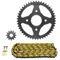 CHAIN AND SPROCKET KIT FOR YAMAHA 50 TZR 1997>2000  420  12x47 (BORE Ø 54mm) (OEM SPECIFICATION 2000->2002)  -AFAM-