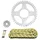 KIT CHAINE ADAPTABLE YAMAHA 125 YBR 2006>2016  428  14x45  (DIAM COURONNE 65/80/8.5)  (DEMULTIPLICATION ORIGINE)  -AFAM-