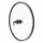 WHEEL FOR TREKKING BIKE- 700X35 DISC/V-B -REAR- M240 ALU -BLACK-VELOX HUB DISC 6 HOLES/ FOR CASSETTE SHIMANO/SRAM 10/9 Speed.