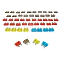FUSIBLE PLAT ENFICHABLE STANDARD  7,5 - 10 - 15 - 20A  (ASSORTIMENT)  (BOITE DE 50 PIECES)  -P2R-