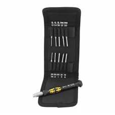 WERA KOMPAKT MICRO ESD - PRECISION BITHOLDER  (SET 11 PIECES) - German tools for workshop.