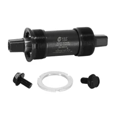 BOTTOM BRACKET - SQUARE TAPERED - YST- ALUMINIUM - CARTRIDGE BEARINGS 120mm (SHELL WIDTH 68) BSC  1,37x24 6 with a special ring for LEADER FOX BICYCLES - COMPATIBLE WITH 197428 OR 182645