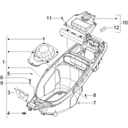 Logement casque - Dessous de selle