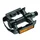 FLAT PEDAL FOR MTB- P2R -RESIN-BLACK--ALUMINIUM BODY -BLACK- 9/16" (PAIR)