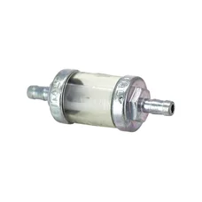 FILTRE A ESSENCE CYLINDRIQUE ACIER DIAM 6 mm TRANSPARENT/ARGENT (VENDU A L'UNITE)  -OMG-
