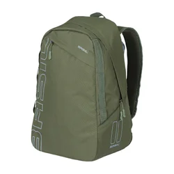 SINGLE BAG FOR BICYCLE -REAR-TURN INTO BACKPACK- BASIL FLEX- FOREST GREEN- 17Lt - HOOKS ON CARRIER