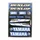 STICKER  YAMAHA-DUNLOP WHITE/BLUE (1 SHEET WITH 12 STICKERS - 330mmx220mm)