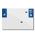 PLASTIC STRIP FOR PVC LICENSE PLATE WITH BUSINESS NAME (MOTORBIKE FORMAT 210X145)-DEPT 56/EUROPE (SOLD PER UNIT)