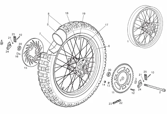 Roue arrière