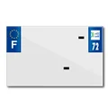 PLASTIC STRIP FOR BLANK PVC LICENSE PLATE (MOTORBIKE FORMAT 210X130)-DEPT 72/EUROPE (SOLD PER UNIT)