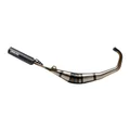 POT 50 A BOITE YASUNI R1 VERNI POUR BETA 50 RR/RIEJU 50 MRT, SMX, RMX, RR/PEUGEOT 50 XPS, XP6/MBK 50 X-LIMIT/YAMAHA 50 DTR/FANTIC 50 XE, XM (PASSAGE BAS) (SILENCIEUX NOIR/BLEU)  -TUB808TA-