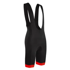 CUISSARD COURT GIST BRETELLES FLOW FOND COOLMAX NOIR BORDS ROUGE M -5116