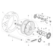 Roue arrière