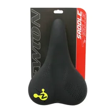SADDLE- NEWTON FOR URBAN BIKE- METRO ELASTOMERE BLACK-SHAPE MEMORY- 260x180mm