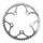 PLATEAU ROUTE 5BRA D.110 STRONGLIGHT 50DTS EXTERIEUR ARGENT ALU 7075 TYPE SHIMANO 9/10V.