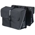 DOUBLE BAG FOR BICYCLE -REAR- BASIL FORTE 35L BLACK (41x15x43cm) UNIVERSAL FOR URBAN/TREKKING/ EBIKES