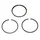 PISTON RING FOR SCOOT SYM 50 MIO 4STROKE,  ORBIT 4stroke (Ø 37mm)