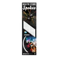 AUTOCOLLANT/STICKER REFLECHISSANT POUR RAYON DE VELO BLANC (SET DE 30)