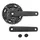 PEDALIER VTT P2R 9V. ALU NOIR 170 mm 40-30-22 (BOITIER 124.5mm)