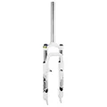 FORK- FOR MTB 26 " ZOOM COIL-ADJUSTABLE/LOCKOUT-WHITE-TRAVEL 60MM THREADLESS STEERER ( 285mm) Ø 1''1/8-28,6 OUTER COMPATIBLE V-BRAKE/DISC