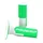REVETEMENT POIGNEE PROGRIP MOTO OFF ROAD 801 DOUBLE DENSITE FLUO DESIGN BLANC/VERT FLUO CLOSED END 115mm (CROSS/MX) (PAIRE)