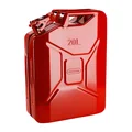 JERRYCAN/BIDON ESSENCE/CARBURANT PRESSOL METAL ROUGE 20L  (HOMOLOGUE TUV/EN)