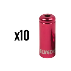 EMBOUT DE GAINE DE FREIN 5 mm ALU ROUGE ETANCHE (VENDU PAR 10) -ELVEDES