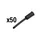 EMBOUT DE GAINE ELVEDES AVEC GUIDE NOIR 4,3 mm (VENDU PAR 50)