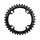 CHAINRING FOR MTB- Ø104 - 4arms-FOR DOUBLE- 36T.  Ø104 2X10 OUTER BLACK STRONGLIGHT . 10 Speed SHIMANO (EXCEPT XT/XTR) NON THREADED-  Thickness 5 mm