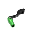 SELECTEUR DE VITESSE KRM PRO RIDE MINARELLI 50 AM6/BETA 50 RR/RIEJU 50 MRT/SHERCO 50 SM-R, SE-R ALU CNC NOIR/VERT (PLIABLE)