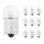 AMPOULE/LAMPE STANDARD  6V 10W CULOT BA15s NORME R10W GRAISSEUR BLANC (FEU DE POSITION) (BOITE DE 10)  -P2R-
