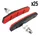 PORTE PATIN FREIN POUR VAE/E-BIKE V-BRAKE A VIS DEPORTE MARWI 80mm NOIR/ROUGE KEVLAR (COFFRET 25 PAIRES)