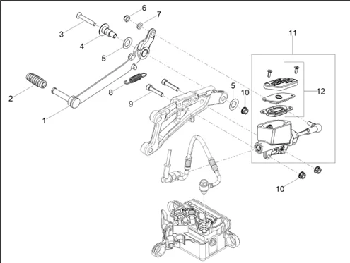 Pompe frein arrière