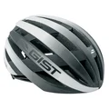 CASQUE VELO ADULTE GIST ROUTE REVOL BLANC/NOIR FEMME ET JUNIOR FULL IN-MOLD TAILLE 54-58 REGLAGE MOLETTE