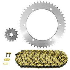 KIT CHAINE ADAPTABLE KAWASAKI 125 KMX 1986>1998  428  14x48  (DIAM COURONNE 134/150/8.5)  (DEMULTIPLICATION ORIGINE)  -AFAM-