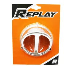 ECOPE DE REFROIDISSEMENT ADAPTABLE MBK 50 BOOSTER 1990>2003, STUNT 2000>2003/YAMAHA 50 BWS 1990>2003, SLIDER 2000>2003 CHROME  -REPLAY-