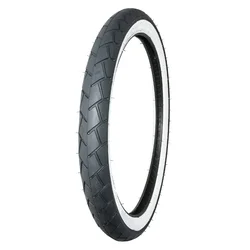 PNEU CYCLO 17''  2.25-17 (2 1/4-17) MITAS MC11 FLANCS BLANCS TT 39J REINF