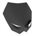 HEADLIGHT FAIRING FOR 50cc MOTORBIKE REPLAY RIVALE FLASH MATT BLACK - LEDS (with fittings)