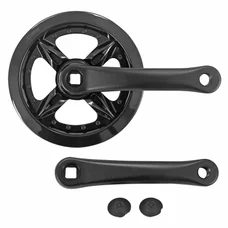 PEDALIER VTT P2R 6/7/8V. DOUBLE FLASQUE ALU NOIR 152 mm 36DTS (BOITIER 119mm)