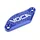 COUVERCLE DE MAITRE CYLINDRE DE FREIN 50 A BOITE VOCA POUR DERBI 50 SENDA DRD 2006>/RIEJU 50 MRT/SHERCO 50 SE-R, SM-R/APRILIA 50 SX, RX BLEU ALUMINIUM CNC -J.JUAN