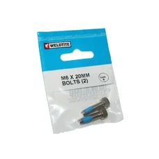 SCREW M6 X 20mm (PAIR ON CARD)-WELDTITE-