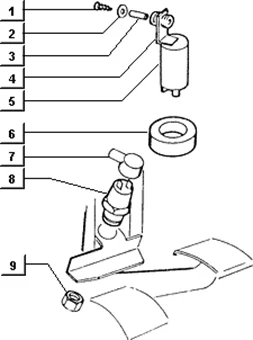 Centrale clignotante-contacteur du stop