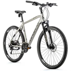 VELO MUSCULAIRE VTC 28 LEADER FOX SUMAVA HOMME ARGENT MAT 9V CADRE 22,5 POUCES (TAILLE ADULTE 190 cm à plus)