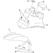 Carrosserie av. - Garde-boue AV