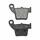 PLAQUETTE DE FREIN NEWFREN POUR HONDA 250 CR R 2002>2010 AR, 450 CRM X 2007> AR / FANTIC 50 CABALLERO 2010> AR / APRILIA 450 MXV 2009> AR (L 60.5mm - H 44mm - P 9.5mm)  (FD0329BD)  (DIRT ORGANIQUE)