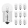 AMPOULE/LAMPE STANDARD 12V  5W CULOT BA15s NORME R5W GRAISSEUR BLANC (FEU DE POSITION) (BOITE DE 10)  -P2R-
