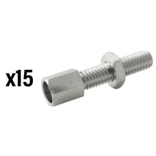 VIS TENDEUR DE CABLE VELO M6 LAITON (VENDU PAR 15)