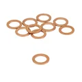 DRAIN PLUG GASKET - BRASS - Ø 12 x 18 x 1,50 mm   (10 PARTS IN BLISTER PACK)  -ARTEIN-
