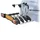 PORTE VELO PLATEFORME PERUZZO SIENA INCLINABLE POUR 4 VELOS (MAXI 60Kgs) PRISE 13 BROCHES